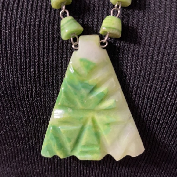 Vintage Aquamarine Agate Necklace - Picture 3 of 7